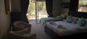 Blackout curtains, iron/ironing board, free WiFi