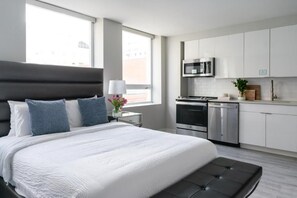 Studio | Premium bedding, down comforters, pillowtop beds, individually decorated