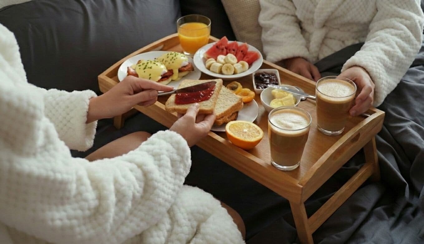 تناول الطعام داخل الغرفة