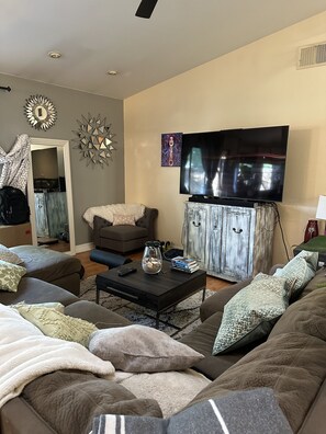 Smart TV, table football, books