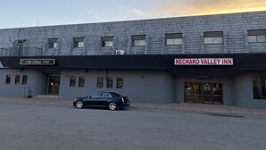 A building with a sign for 'My Place Pub' and 'Nechako Valley Inn'. - Nechako Valley Inn  (Vanderhoof)