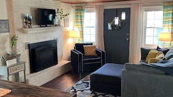 TV connectée, cheminée