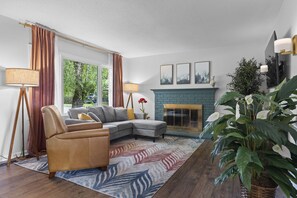 Smart TV, video games, foosball, books