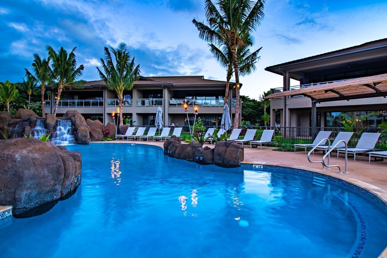 Take a relaxing evening dip in the pool
                