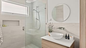 Shower, hair dryer