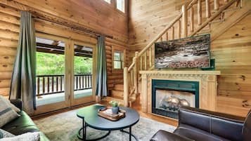 TV connectée, cheminée