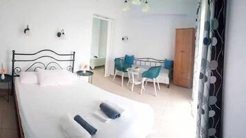 Huoneisto | 1 makuuhuone, ilmainen Wi-Fi, vuodevaatteet