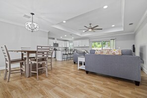 Smart TV, video library, stereo