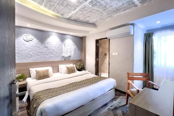 Quarto casal luxo | Individualmente decorados, individualmente mobiliados, escrivaninha
