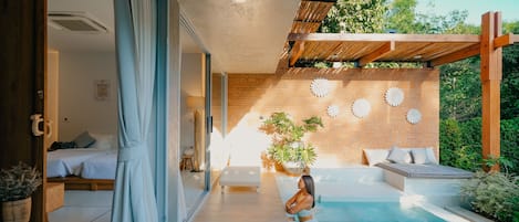 Private Pool Onsen | Skrivbord och gratis wi-fi