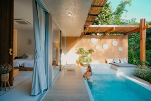 Private Pool Onsen | Pengeskab på værelset, skrivebord, gratis Wi-Fi