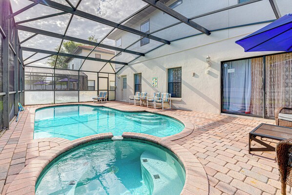 A heated pool