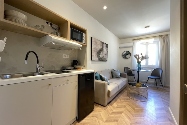 Ferienhaus, 2 Schlafzimmer | Eigene Küche | Espressomaschine, Mini-Kühlschrank, Mikrowelle, Wasserkocher