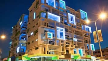 Front of property – evening/night