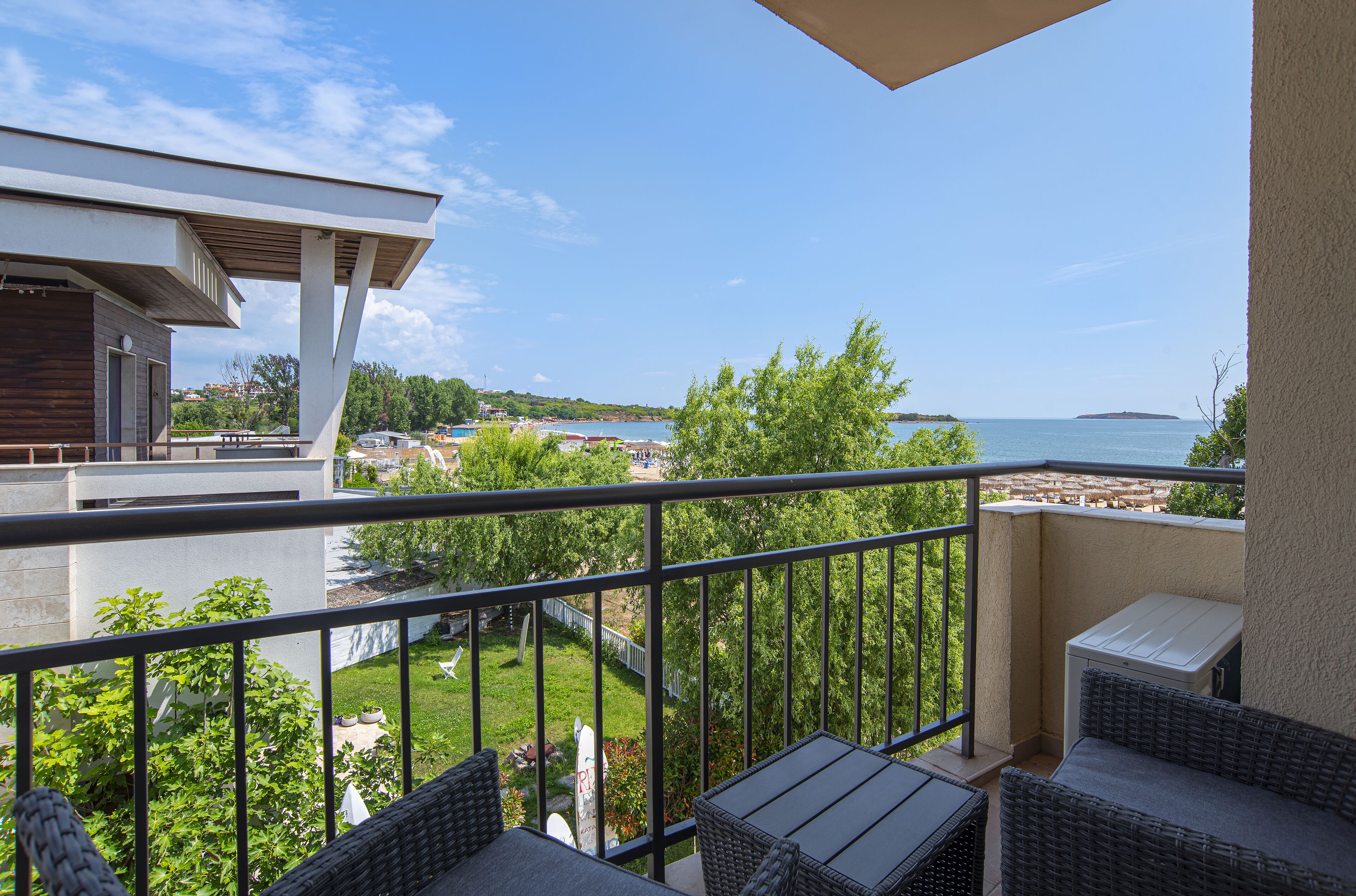 公寓, 部分海景 | 陽台景觀