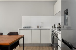 Classic-Apartment | Eigene Küche | Kühlschrank, Mikrowelle, Ofen, Herdplatte