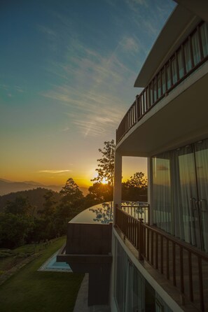 Uitzicht vanaf balkon