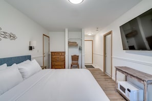 1 dormitorio, tabla de planchar con plancha, wifi gratis y ropa de cama