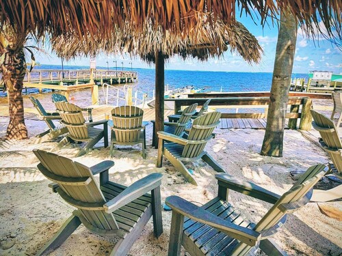 Private Tropical Saltwater Pool + Spa + Tiki Bar Oasis. Pet Friendly. Near Beach