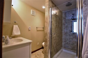 Hair dryer, towels