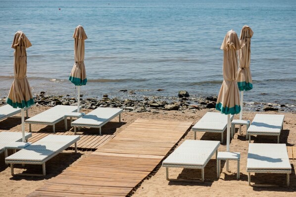 Vlak bij het strand