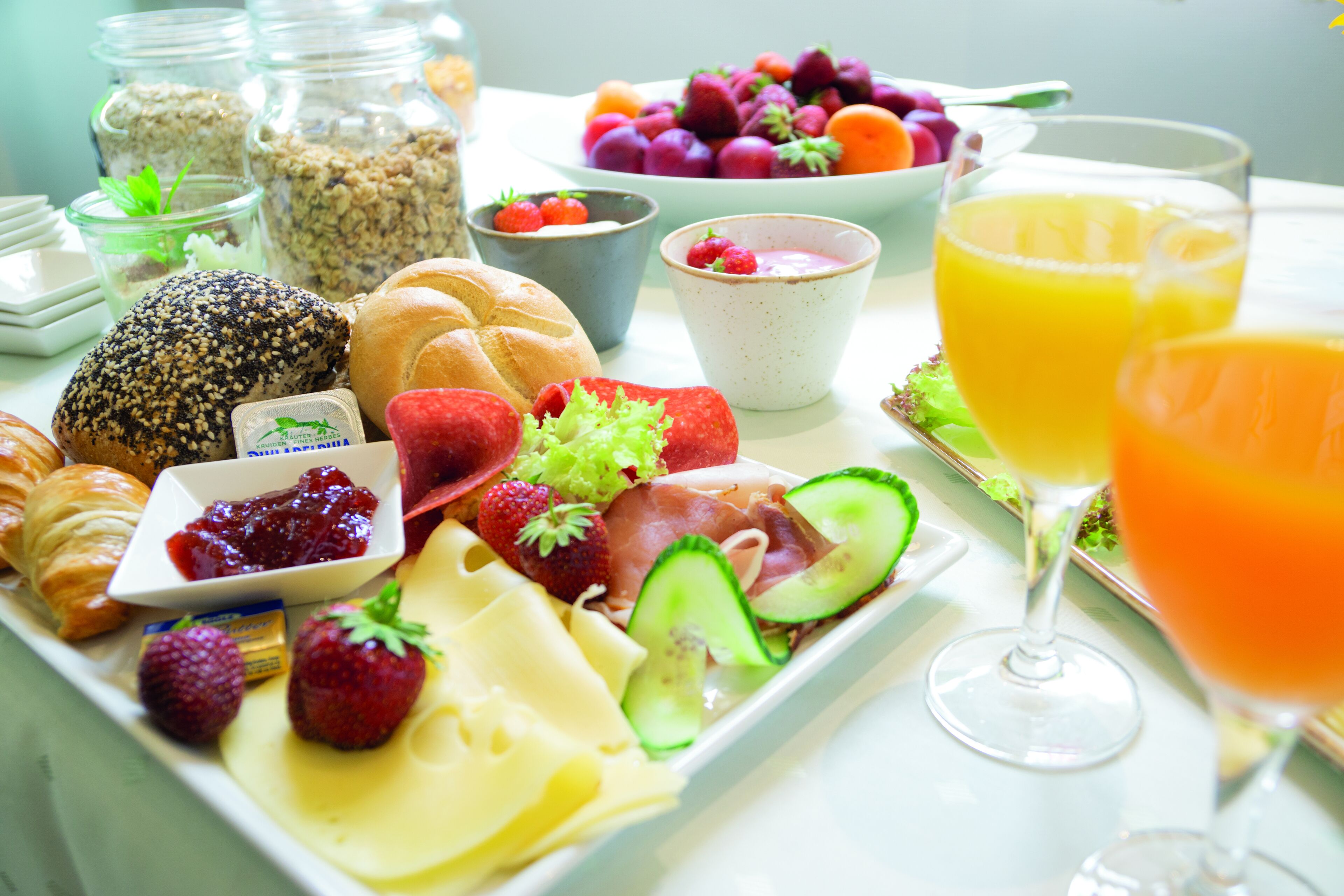 Petit déjeuner buffet servi tous les jours en supplément