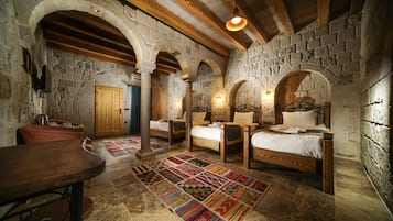 Family Room | Premium bedding, down comforters, memory foam beds, minibar