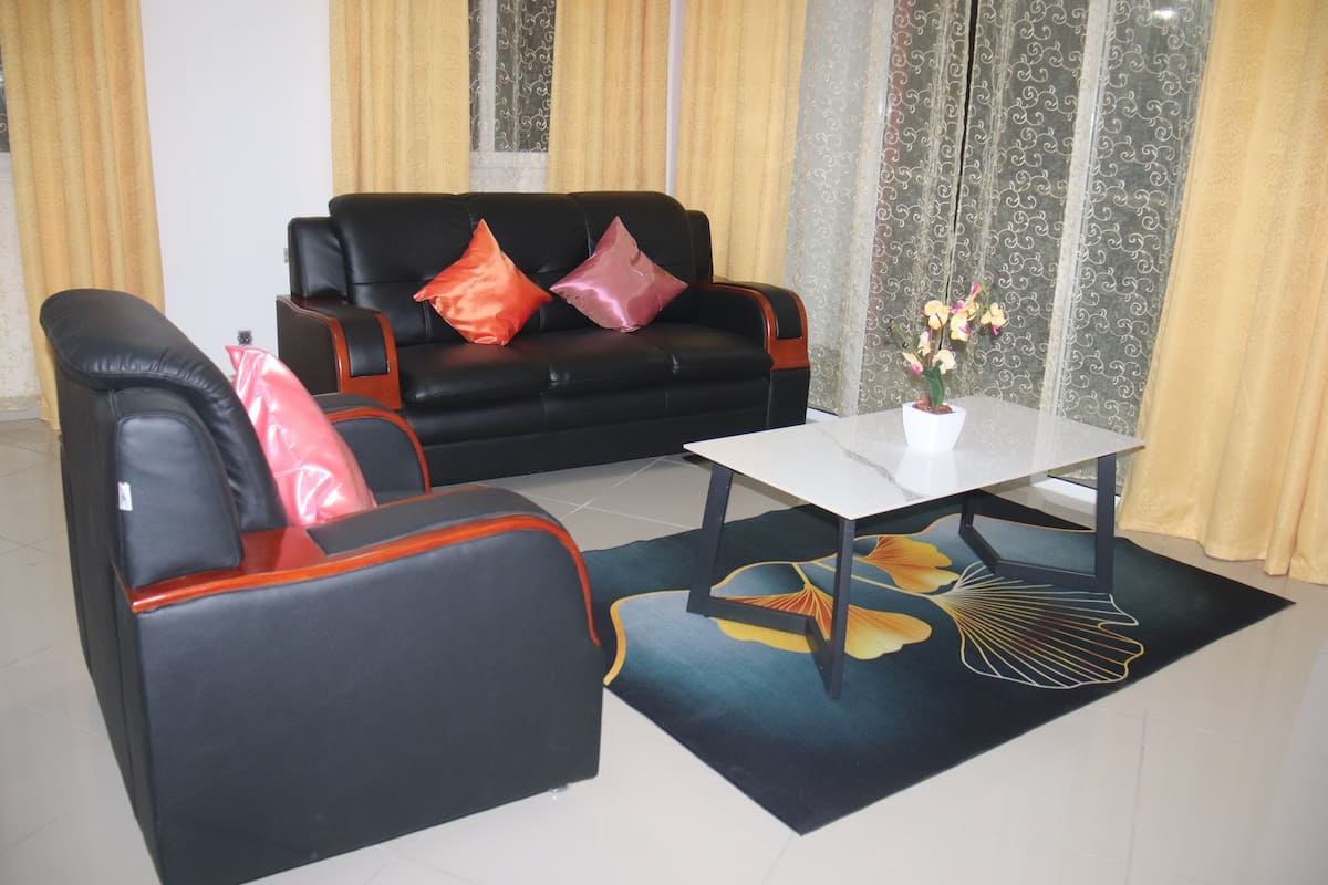 Family Apartment, Kitchen, Partial Sea View | Living area | LED TV