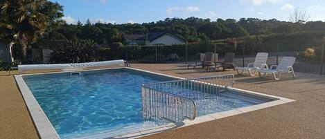 Una piscina riscaldata
