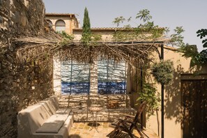 Terrace/patio - Casa de Piedra con Jardín y Vistas en Cruilles (Cruilles)