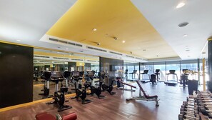 Gym - Manzil - Modern 3BR in Business Bay nr Dubai Mall (Dubai)