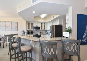 Coffee/tea maker, fridge, microwave, oven - Incredible Gulf Views from the 3rd Floor at Silver Shells St. Croix! (Destin)