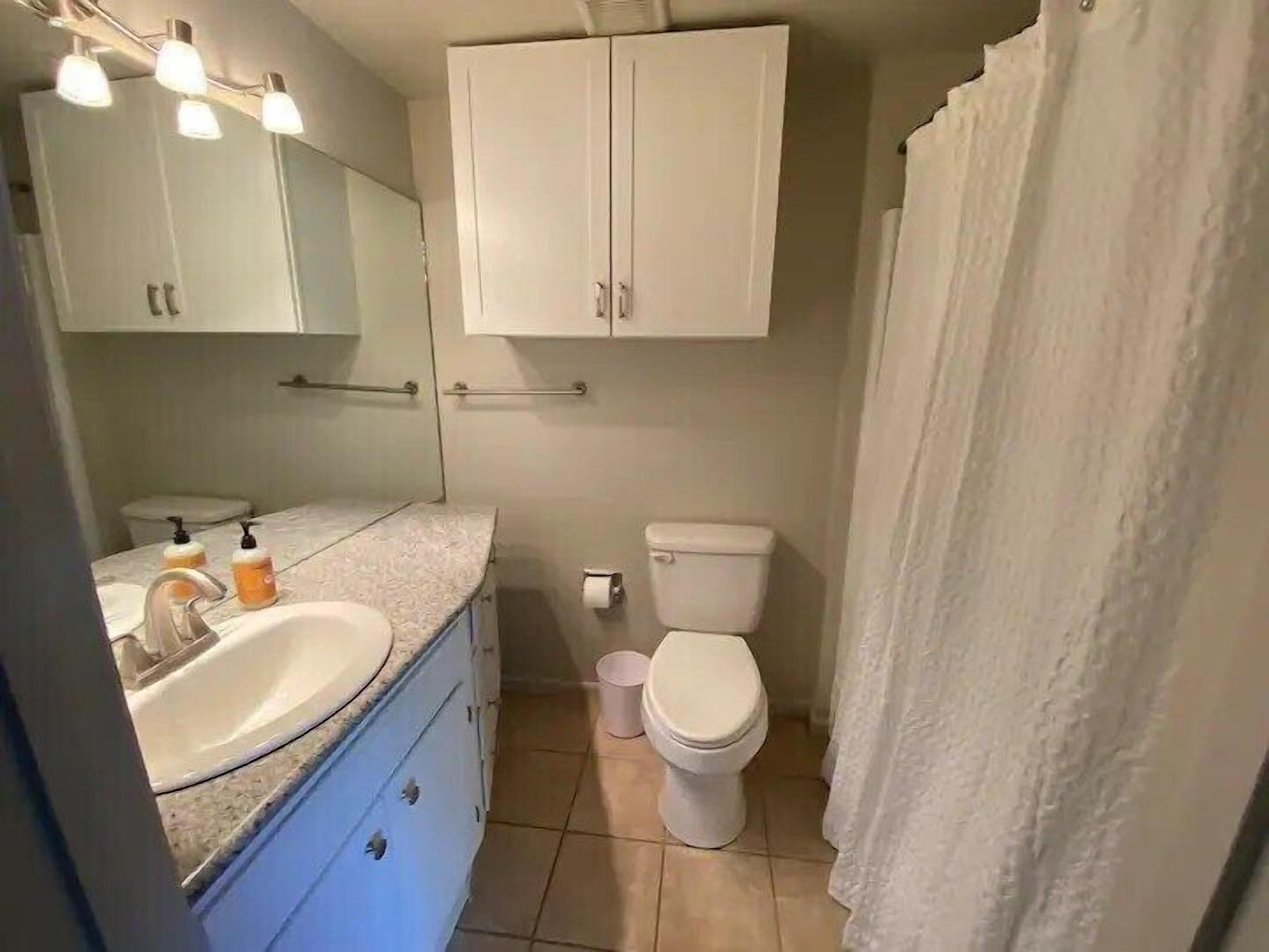 Hair dryer, towels