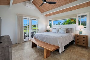 3 bedrooms, iron/ironing board, Internet, bed sheets - Kaiana Villa: Beautiful Remodeled Home w/ AC (Princeville)