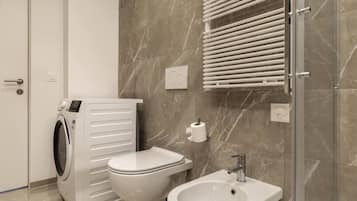 Hair dryer, soap, shampoo