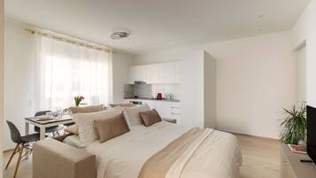 1 camera, una scrivania, ferro/asse da stiro, culla da viaggio