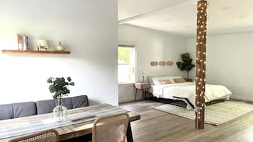 1 slaapkamer, een strijkplank/strijkijzer, reisbedje, wifi