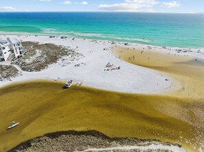 Beach nearby - Stunning Lakefront Escape Steps to Beach w/ Pool, Spa, & Gulf-View Rooftop Deck (Seagrove Beach)