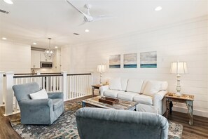 TV, fireplace, offices - Luxury home with private pool, outdoor kitchen w/fireplace & deeded beach access (Seacrest Beach West)
