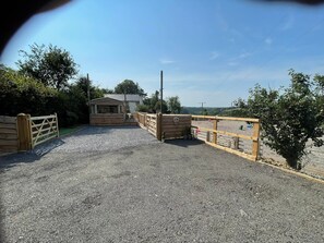 Property grounds - Dog/Pet Friendly Fenced Garden at Rural Farm but Central Location to all Coasts (Gellywen)