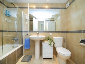 Hair dryer, towels