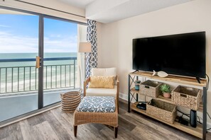 Smart TV, streaming services - The Oceans #1016 Corner Condo with Views for Miles / Stroll to Dining & Grocery (North Myrtle Beach)