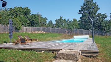 A heated pool