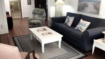 TV connectée, cheminée, livres