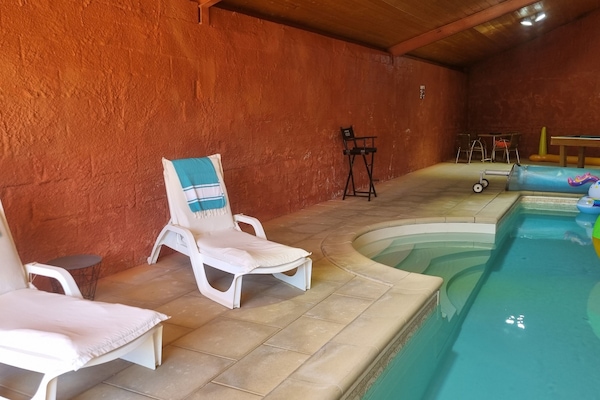 Indoor pool, a heated pool