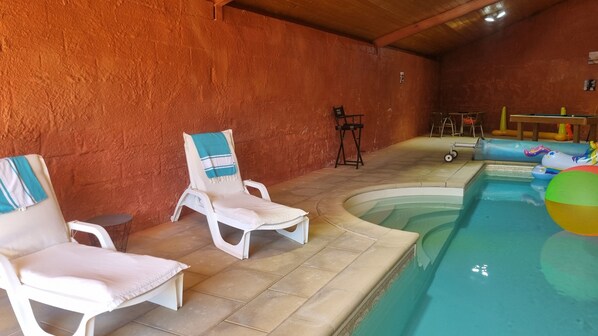 Piscine couverte, piscine chauffée