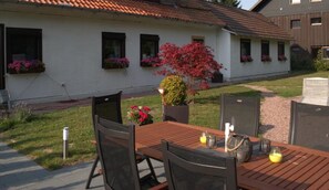 Outdoor dining - Ferienwohnung - im Ferienhaus "zeier" (Goslar)