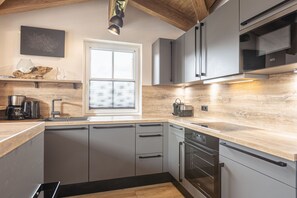 Fridge, microwave, oven, dishwasher - Superior chalet # 4A with sauna (Uttendorf)