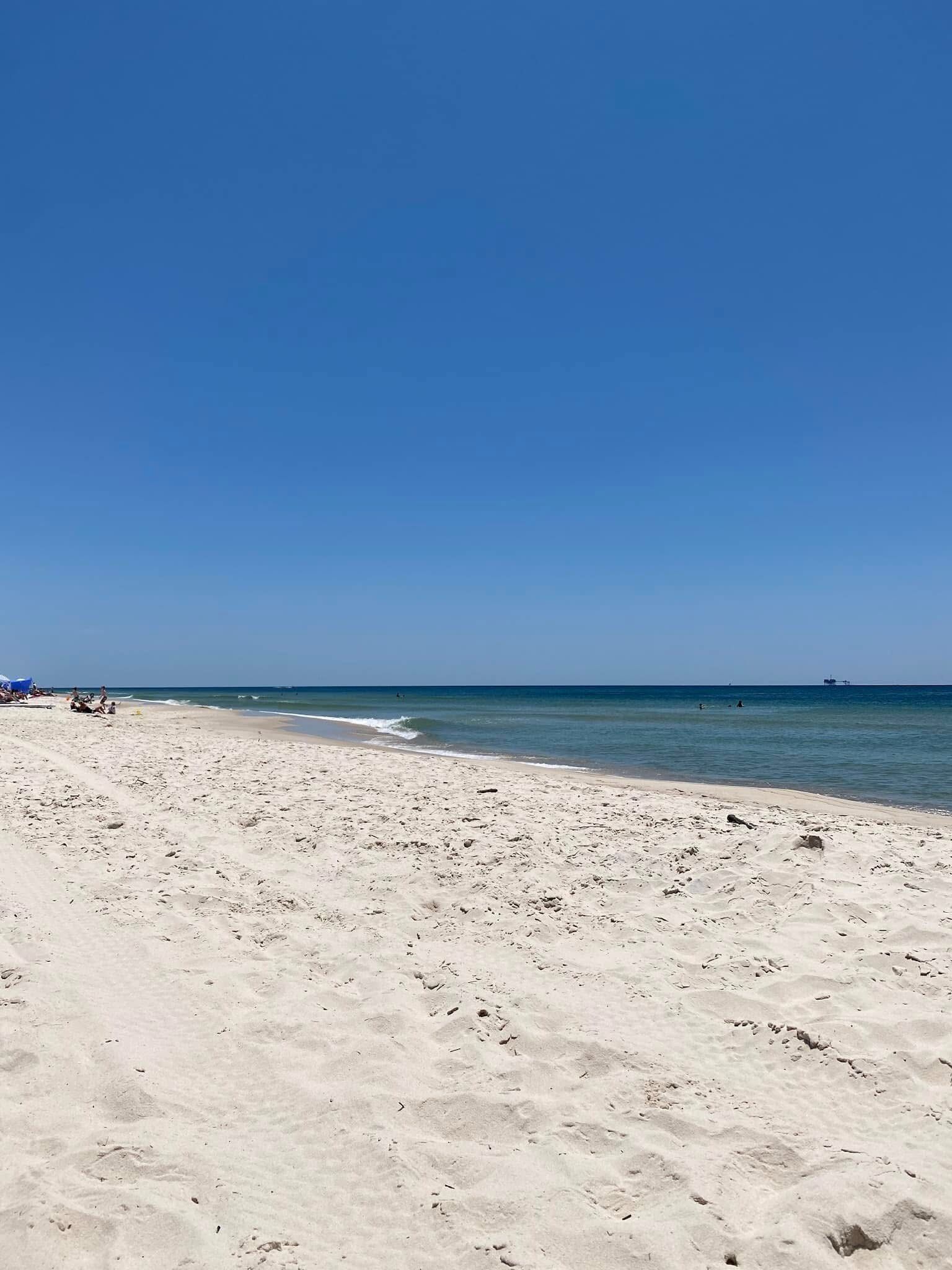 Beach nearby, sun loungers