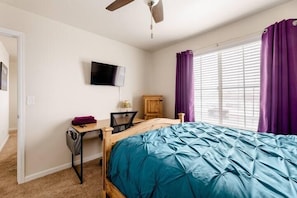 Deluxe Single Room, 1 Queen Bed, Non Smoking, Park View | Individually decorated, individually furnished, desk, laptop workspace